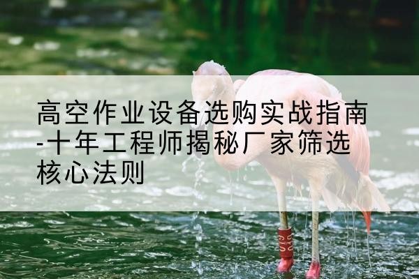 洛浦剪叉式升降机厂家-高空作业设备选购实战指南-十年工程师揭秘厂家筛选核心法则